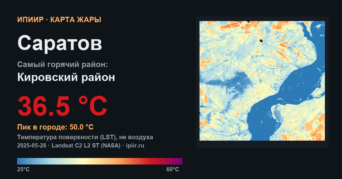 Карта жары: Саратов