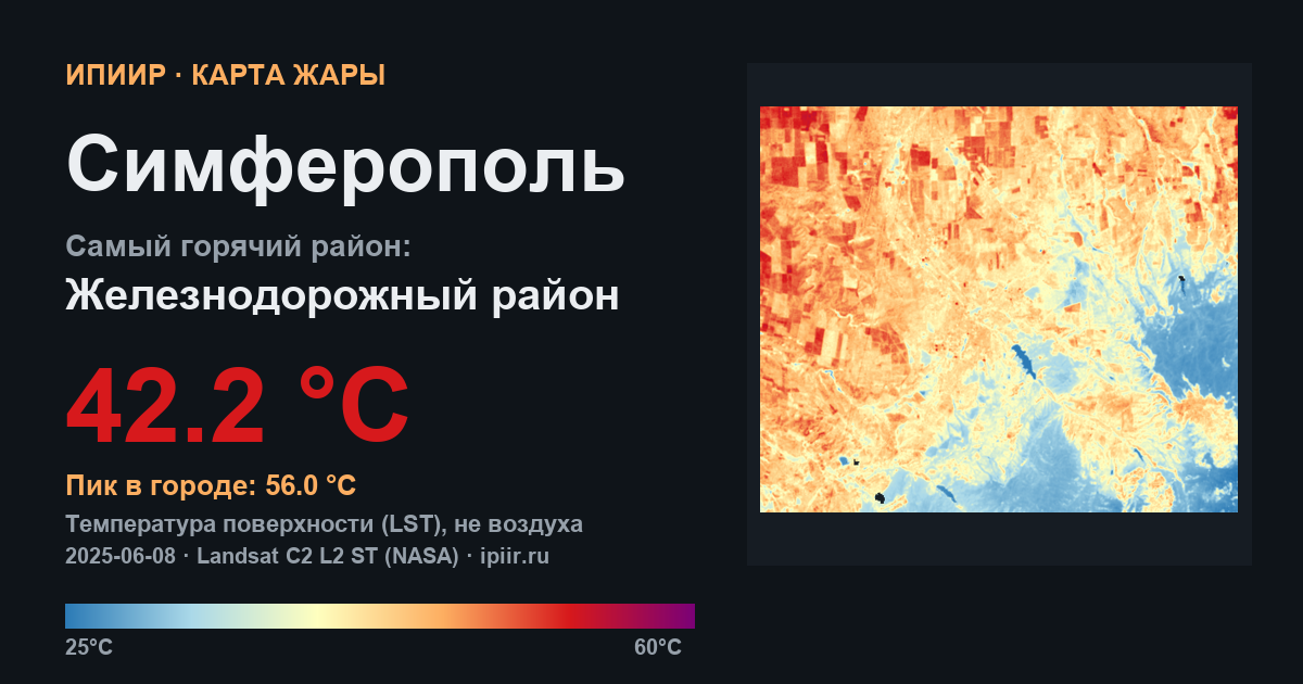 Карта жары: Симферополь